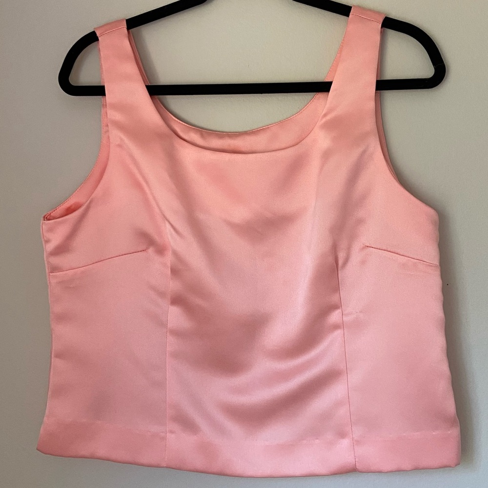 Jessica Howard Pink Satin Top
